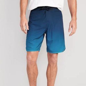 OLD NAVY -  Blue Ombre Flex Stretch Board Shorts  - Size 32